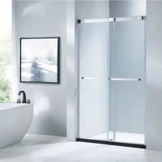 Dutxa de vidre transparent